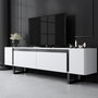 Hanah Home Soporte para TV Yildiz Blanco y Negro